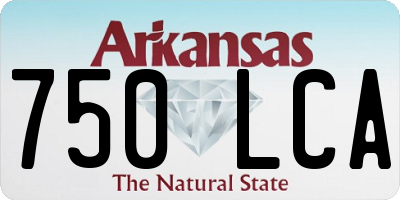 AR license plate 750LCA