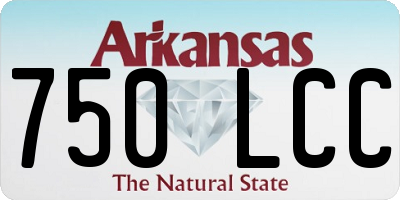 AR license plate 750LCC