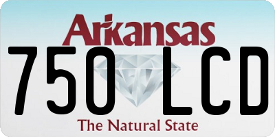 AR license plate 750LCD