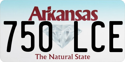 AR license plate 750LCE