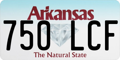 AR license plate 750LCF