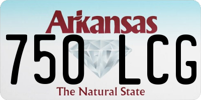 AR license plate 750LCG