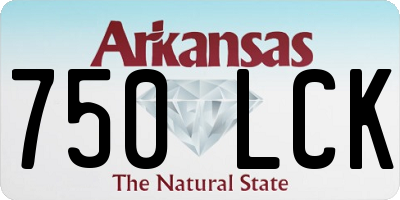 AR license plate 750LCK