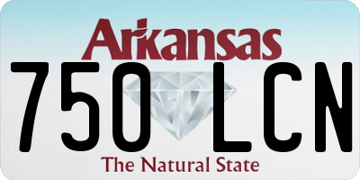 AR license plate 750LCN