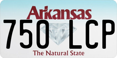 AR license plate 750LCP
