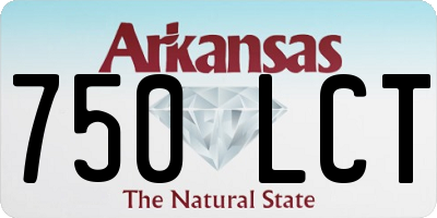 AR license plate 750LCT