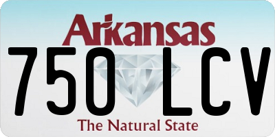 AR license plate 750LCV