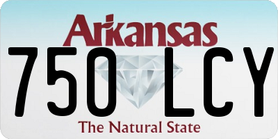 AR license plate 750LCY