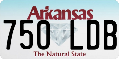 AR license plate 750LDB