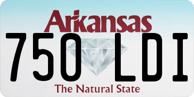 AR license plate 750LDI