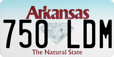 AR license plate 750LDM