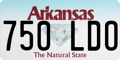AR license plate 750LDO