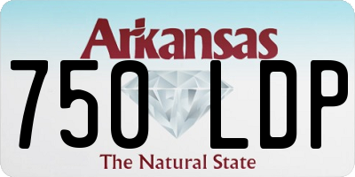 AR license plate 750LDP