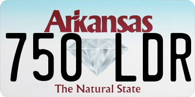 AR license plate 750LDR