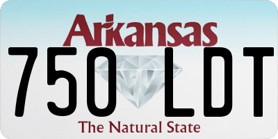 AR license plate 750LDT