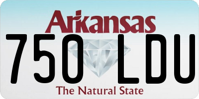 AR license plate 750LDU
