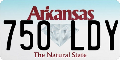 AR license plate 750LDY