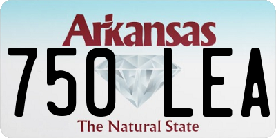 AR license plate 750LEA