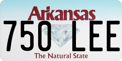 AR license plate 750LEE