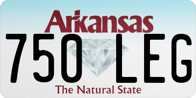 AR license plate 750LEG