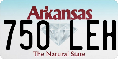 AR license plate 750LEH