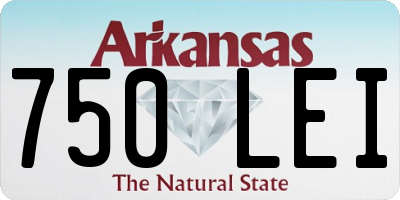 AR license plate 750LEI