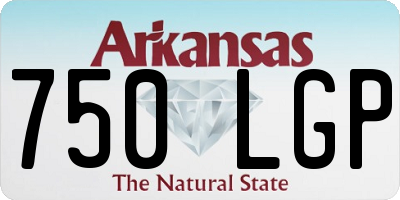 AR license plate 750LGP