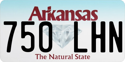 AR license plate 750LHN