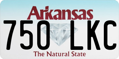 AR license plate 750LKC