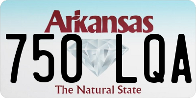 AR license plate 750LQA