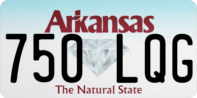 AR license plate 750LQG