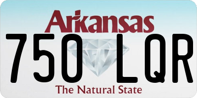 AR license plate 750LQR