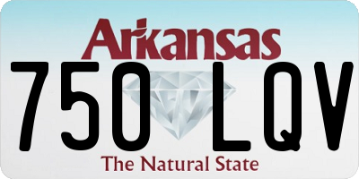 AR license plate 750LQV