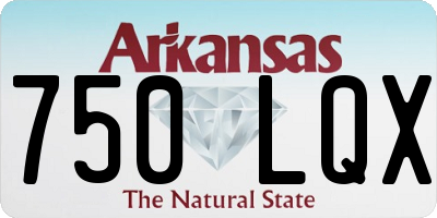 AR license plate 750LQX