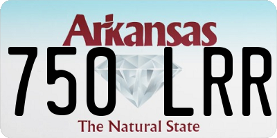 AR license plate 750LRR