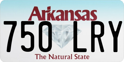 AR license plate 750LRY