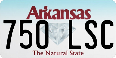 AR license plate 750LSC