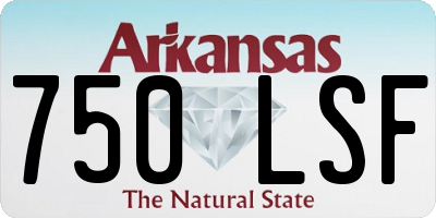 AR license plate 750LSF