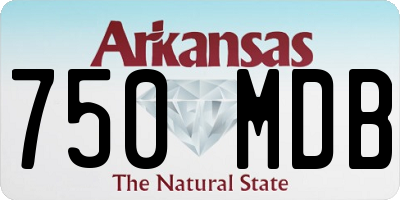 AR license plate 750MDB