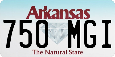 AR license plate 750MGI
