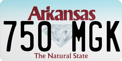 AR license plate 750MGK