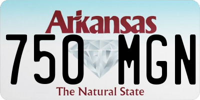 AR license plate 750MGN