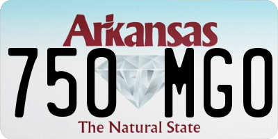 AR license plate 750MGO