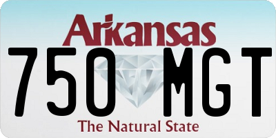 AR license plate 750MGT