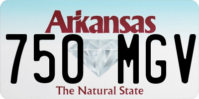 AR license plate 750MGV