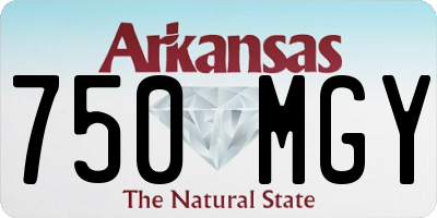 AR license plate 750MGY