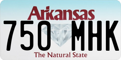 AR license plate 750MHK