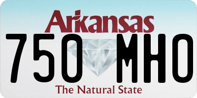 AR license plate 750MHO