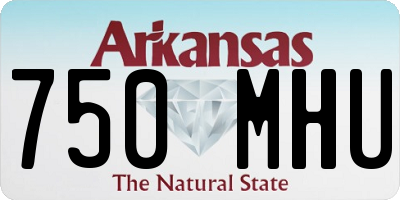 AR license plate 750MHU