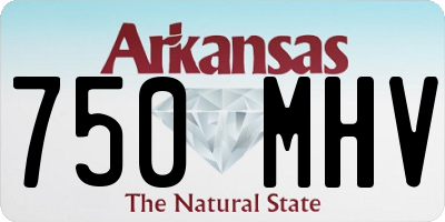 AR license plate 750MHV